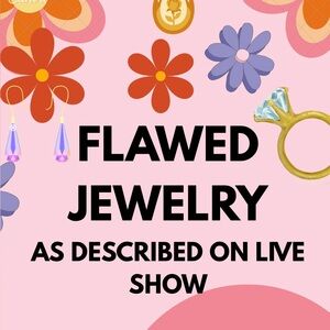 This is a listing for a flawed jewelry item as described on live show.
